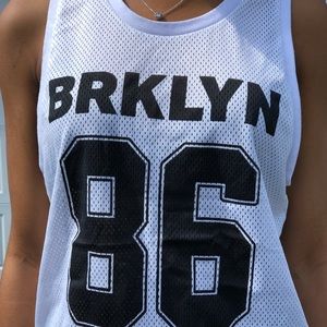 White 86 Brklyn Jersey